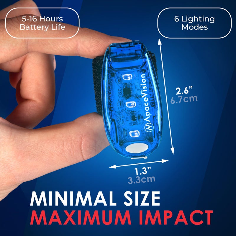 Apace Vision EverLightFX USB Rechargeable LED Safety Light (2 Pack) by Apace - Super Bright Bike Tail Light Works Brilliantly as Running Light for Joggers, Pets, Bicycle Strobe or Rear Clip On Lights - Image 4